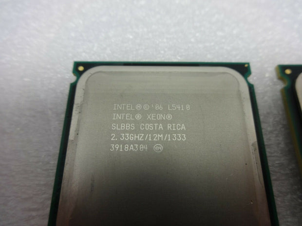 Lot of (4) Intel Xeon L5410 Quad-Core CPUs @ 2.33GHz 12M Cache 1333MHz FSB