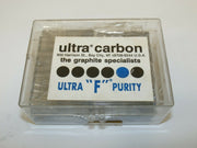 Qty 5 Ultra Carbon "F" Purity 001284-08 Electrode Notched Graphite Rods, 6x38mm