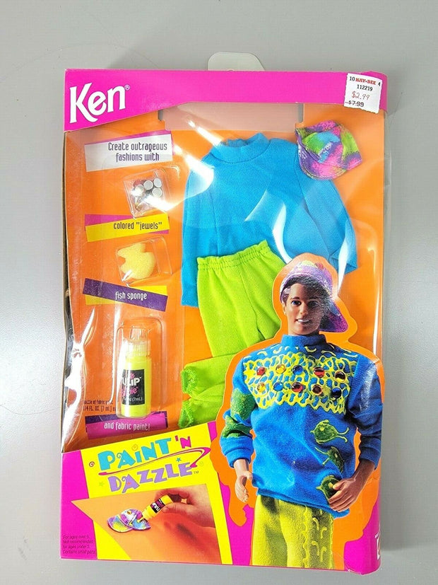 Mattel MINT AND COMPLETE 1993 Ken "Paint N' Dazzle" fashion #10073