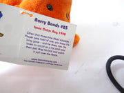 Salvino's Bamm Beanos Plush Teddy Bear MLB Barry Bonds #25