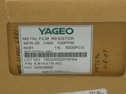 YAGEO 28.7KXTR-ND 1/4W Resistor Box of 5000 MFR-25FRF52-28K7