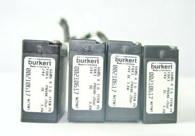 Burkert FB43 PNVAK-2bar Q2ZMT Solenoid 3/2-way-solenoid valve QTY 4 single cable