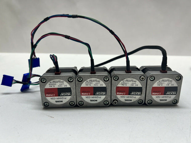 Lot of 4 Vexta 2-Phase 0.9 Stepper Motors 2- PX244M-03A 2- PX244-02A