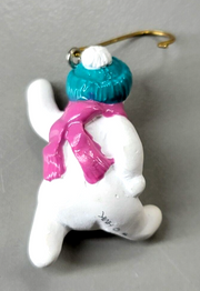 Rare, Retired Vintage Hallmark Miniature Keepsake Ornament Waving Snowman