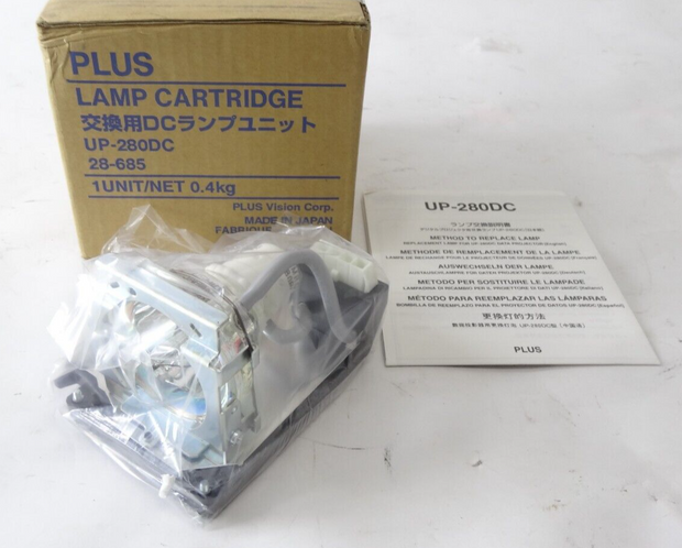 Plus Replacement Lamp Cartridge UP-280DC NEW OPEN BOX