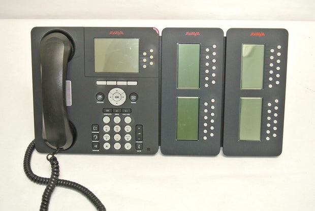 Avaya 9630 IP Office Telephone with 2x SBM24 IP Button Expansion Modules