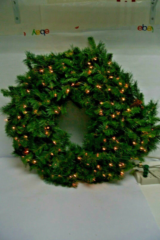 Vickerman 42" Cheyenne Pine Wreath w/ 100 Dura-Lit Lights A801043