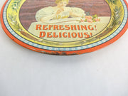 Vintage 1970s Victorian Drink Coca-Cola Refreshing Delicious 12" Serving Tray