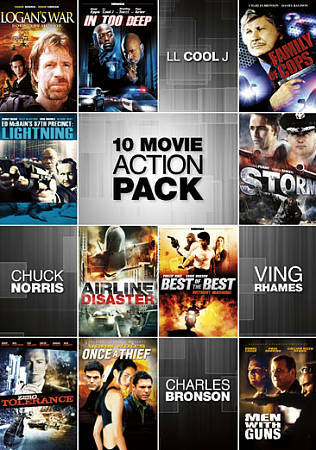 10-Movie Action Pack (DVD, 2011, 2-Disc Set)