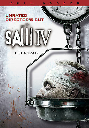 Saw IV (DVD, 2008, Full Screen - Unrated Directors Cut)