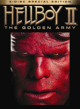 Hellboy II: The Golden Army (DVD, 2008, 3-Disc Set, Limited Edition Lenticular P